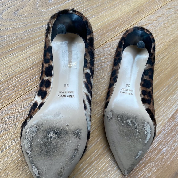 Barneys Leopard Pony Hair Heels - Picture 5 of 5